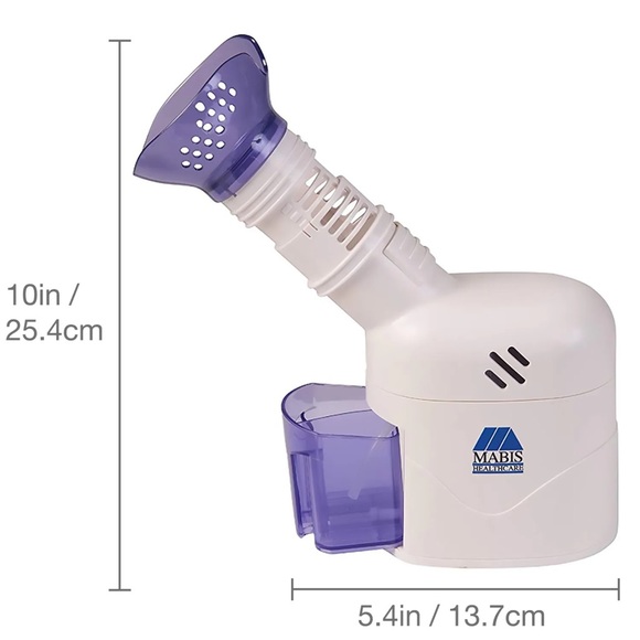 Mabis Personal Steam Inhaler Vaporizer with Aromatherapy Diffuser: Purple/White - Picture 10 of 11